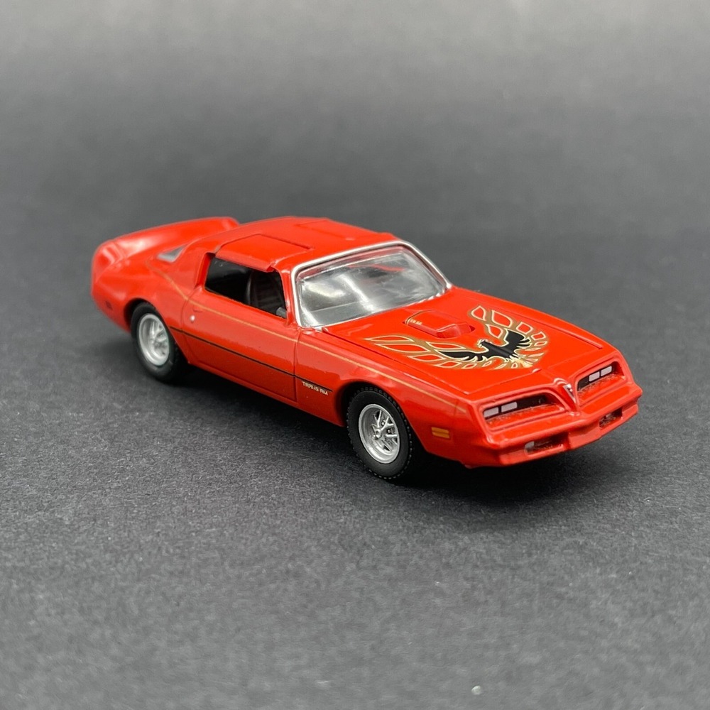 Greenlight 1977 '77 Pontiac Firebird T/A‎ Red Old School Car Diecast 1/64 T-Tops